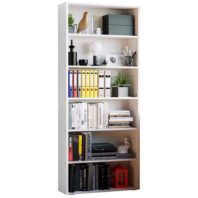 IRONCK Bookshelves and Bookcases Floor Standing 6 Tiers Display Storage Shelves 70 in Tall Bookcase Home Decor Furniture for Home Office Living Room Bed Room