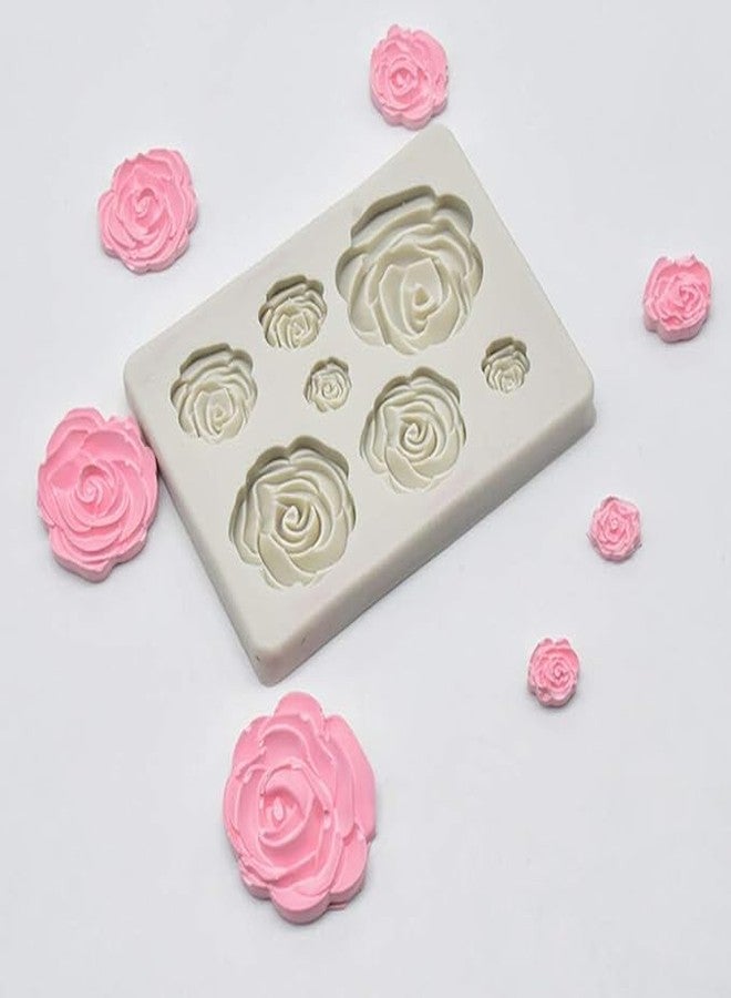 MATIN IMPEX Rose Flower Silicone Mold | Premium Fondant Mold for Cake Decorating, Chocolate Mold & DIY Craft Tools for Handmade Creations - Image 3
