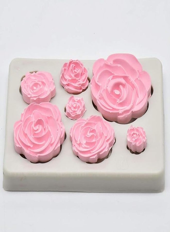 MATIN IMPEX Rose Flower Silicone Mold | Premium Fondant Mold for Cake Decorating, Chocolate Mold & DIY Craft Tools for Handmade Creations - Image 2