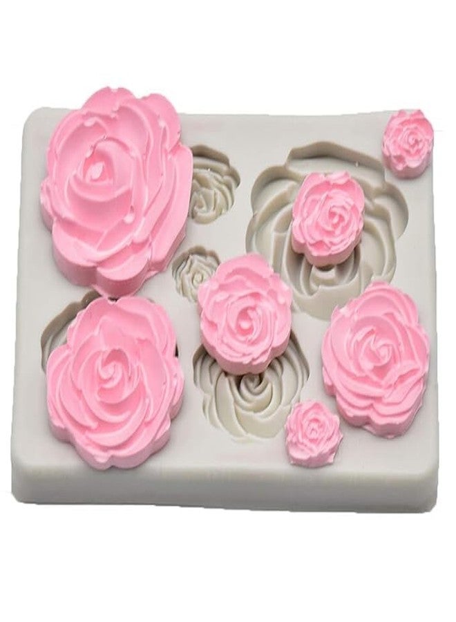 MATIN IMPEX Rose Flower Silicone Mold | Premium Fondant Mold for Cake Decorating, Chocolate Mold & DIY Craft Tools for Handmade Creations - Image 1