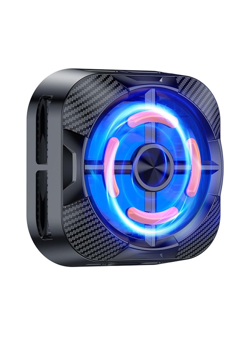 Magnetic Cell Phone Cooler X79 , RGB Phone Cooling Fan, Portable Lightweight Radiator with Large Cooling Area, Semiconductor Heat Dissipation, Low Noise, Universal for Phones & Tablets - Image 1
