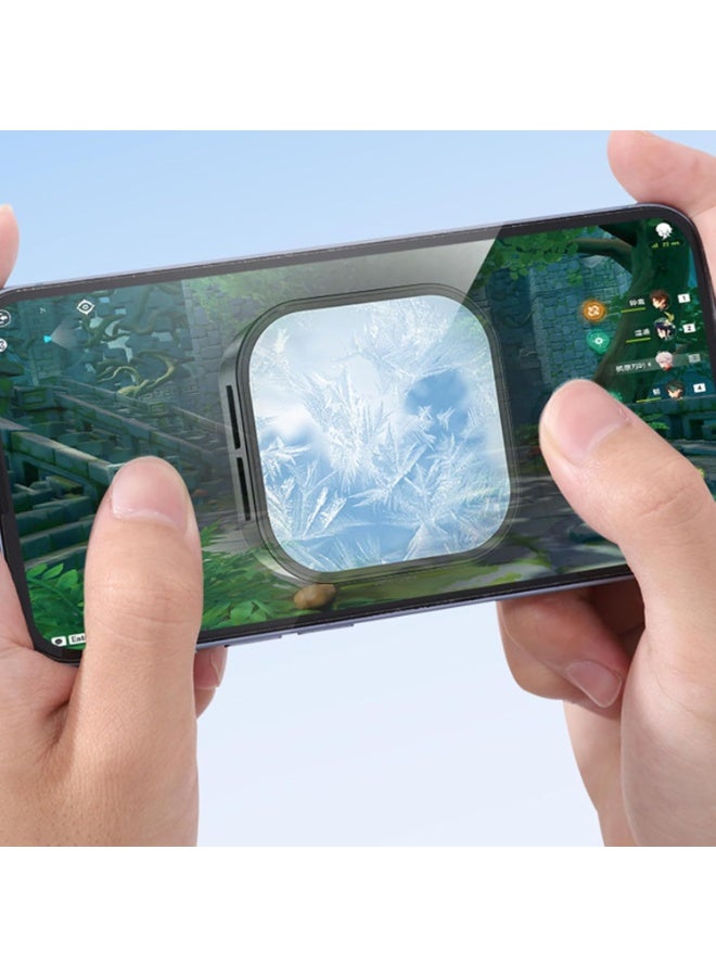 Magnetic Cell Phone Cooler X79 , RGB Phone Cooling Fan, Portable Lightweight Radiator with Large Cooling Area, Semiconductor Heat Dissipation, Low Noise, Universal for Phones & Tablets - Image 3