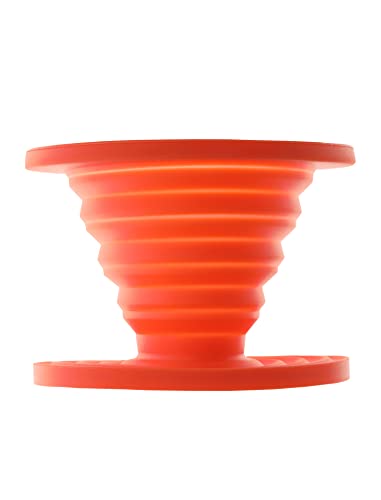ust Collapsible Flexware Coffee Drip with Strong, Flexible, Compact, BPA Free Design and Lid Seal for Hiking, Backpacking, Camping and Outdoor Survival, Orange, One Size (20-CKT0019-09) - Image 1