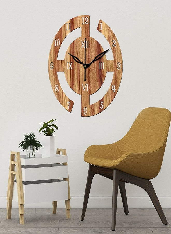 Freny Exim 10" Inch Wooden Wall Clock (Beige, Small Size, 25cm x 25cm)-027 - Image 5