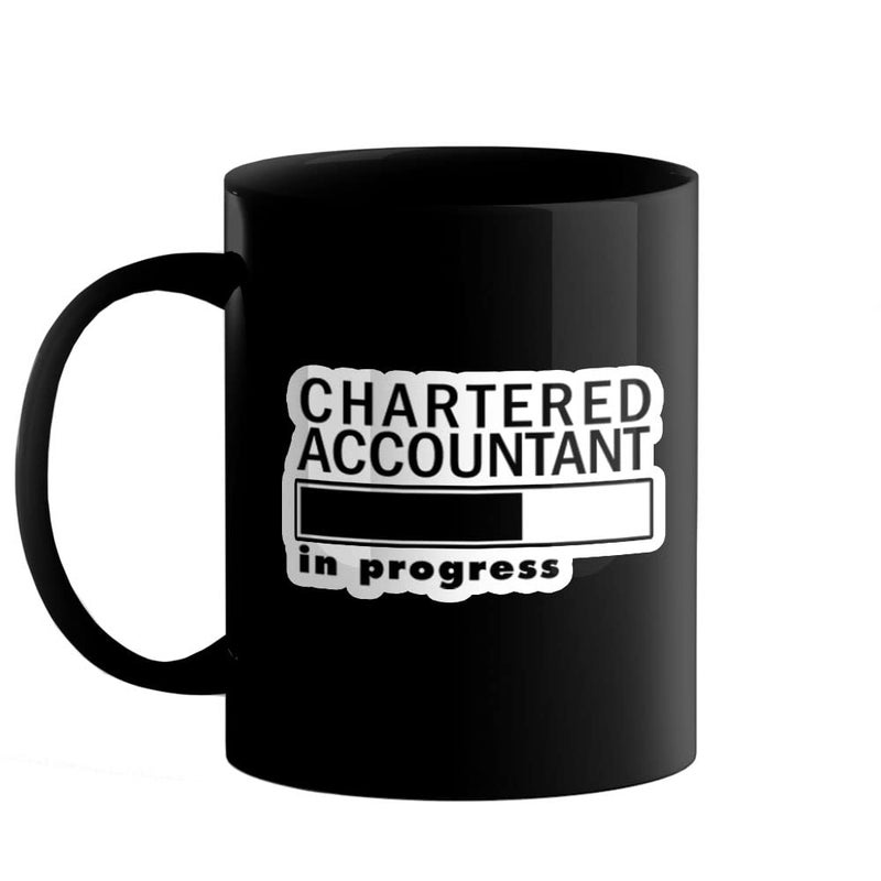 YaaNaa Printed Coffee Mug Chartered Accountant Gifts Chartered Accountant in Progress Gifts for CA Gifts for CA Students Gifts for Mens Womens R2097BP - Image 1