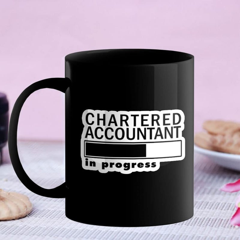 YaaNaa Printed Coffee Mug Chartered Accountant Gifts Chartered Accountant in Progress Gifts for CA Gifts for CA Students Gifts for Mens Womens R2097BP - Image 2