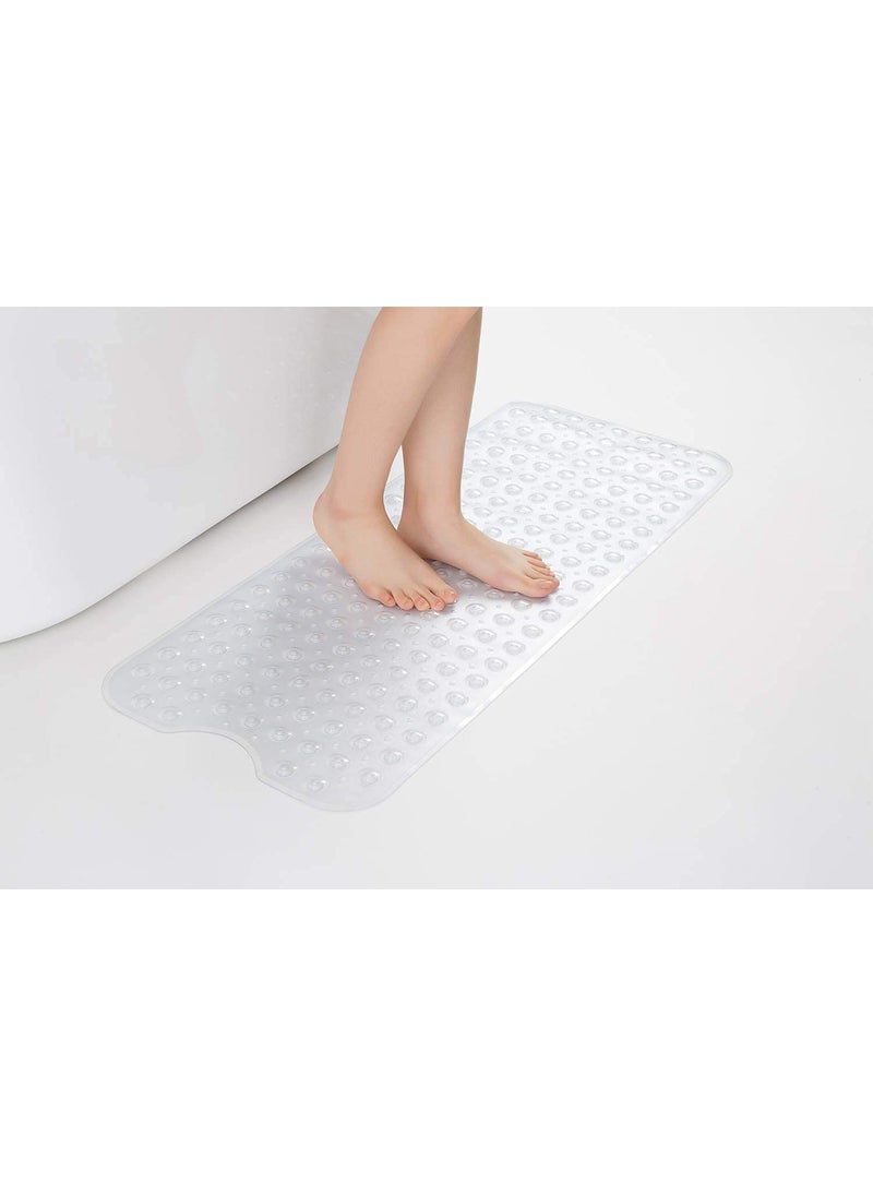 Lifekrafts Lifekrafts Anti-Slip Bathroom Shower Mat for Shower Area (Transparent, 100x40 cm)  - Image 4