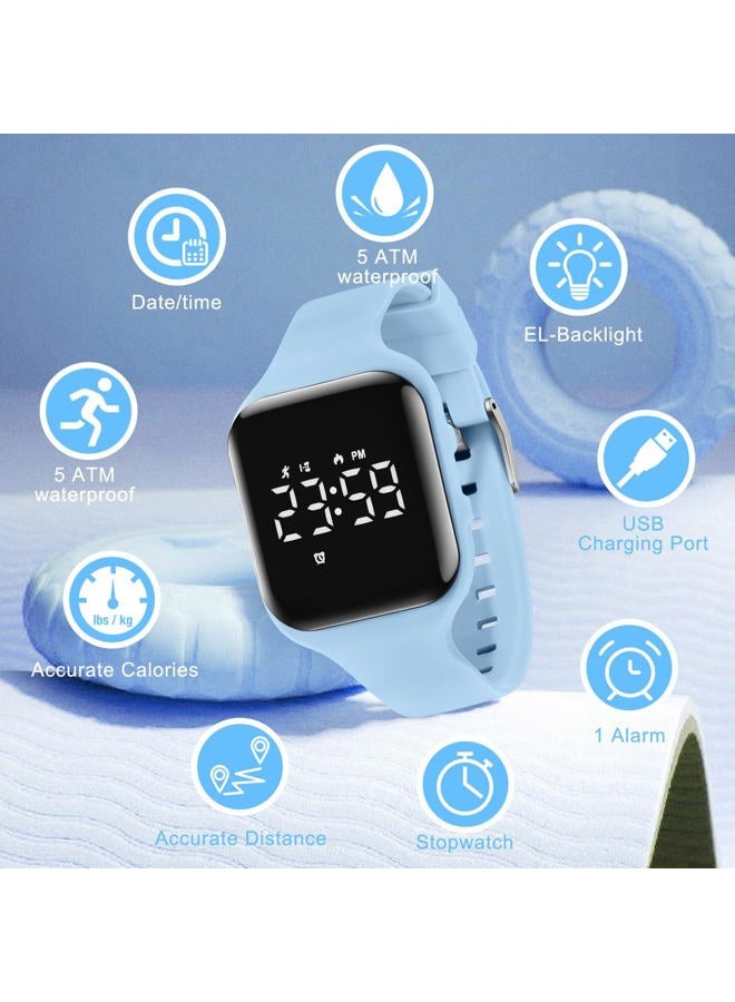 A ALPS Kids Watches Digital Sport Watch for Girls Boys, Fitness Tracker with Alarm Clock, Stopwatch, No App Waterproof Watches for Teens Students Ages 5-12 - Image 3