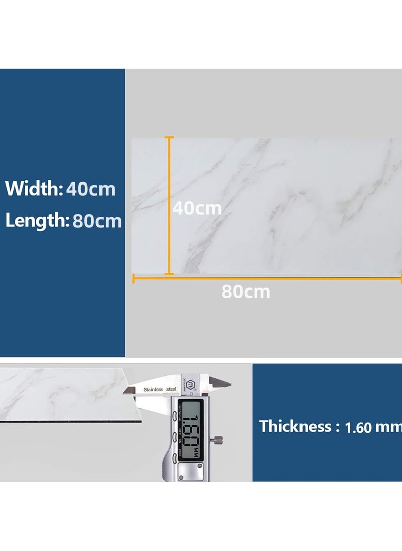 24pcs Marble Tile Stickers,Wall Sticker Self-adhesive,3D Wall Panel,15.7"x31.5"Peel and Stick Floor Tile for Home Living Room Kitchen Bathroom Decor White - pzsku/Z437A9D050D5C5B02B9D1Z/45/_/1719993470/ffd6966d-47fa-4e6f-8a07-8057a6b35b6f