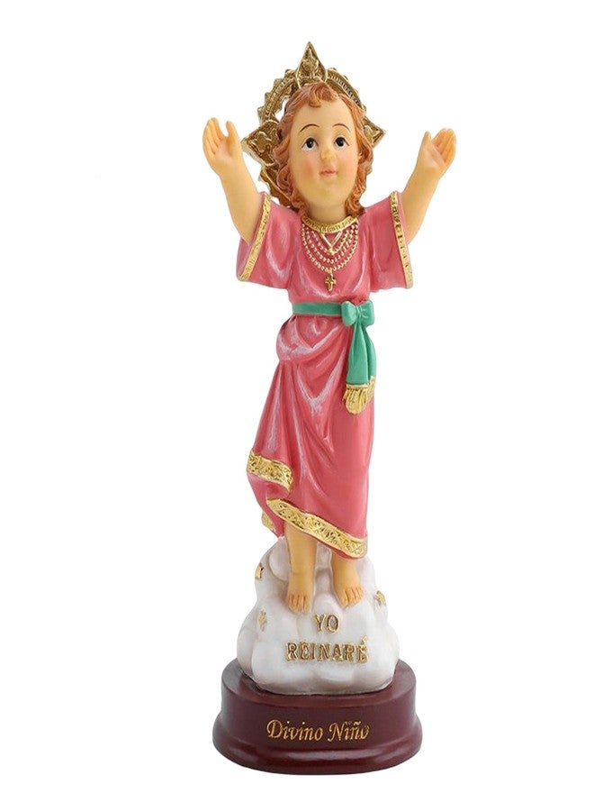 Deevoka Divino NiñO Estatua Jesus Table Top Divine Child Figure Catholic Decoration Figurine Religious Resin Crafts Gift, 5.43inchx1.65inchx2.48inch - Image 1