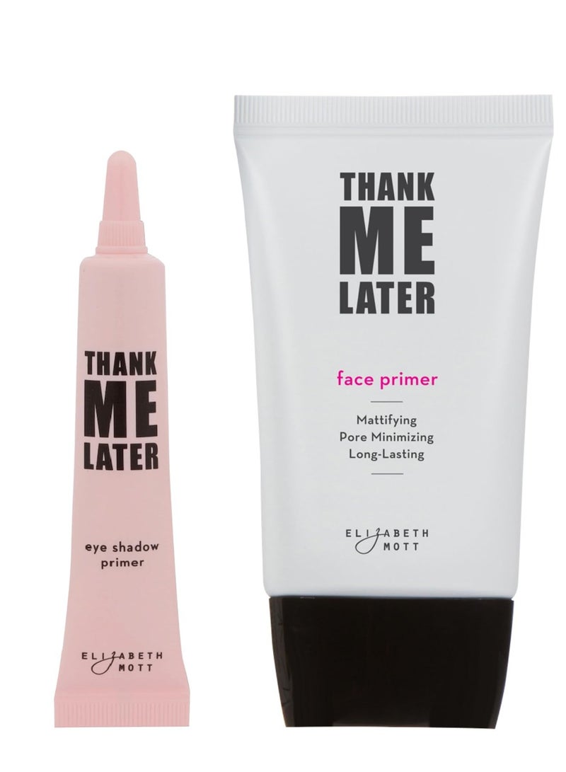 Elizabeth Mott Elizabeth Mott - Thank Me Later Eye & Face Matte Primer for Long-Lasting Makeup Gripping Formula, Shine & Oil Control, Pore Minimizer, Hides Wrinkles, Prevent Creasing for All-Day Wear - 10 g & 30 g - Image 1