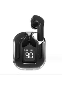 zenvo X Transparent Gen1 Digital Display Earbuds, TWS Wireless Bluetooth Headphones, Stereo In-Ear Headset Earphone  - Image 1