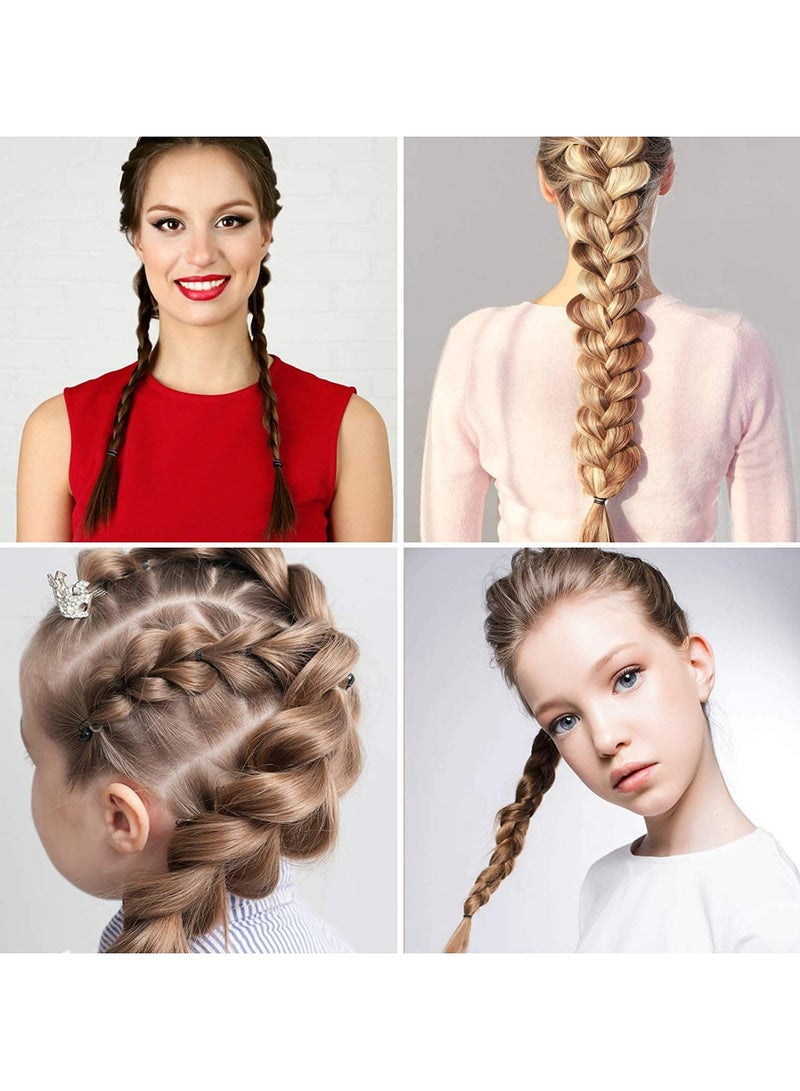 VIUAUAX شريط مطاطي لرباط شعر الأطفال برباط مطاطي لشعر الأطفال ربطة شعر ضفيرة ضفيرة جلدية عالية المرونة متينة مضادة للشيخوخةعصابات مطاطية صغيرة مرنة ناعمة لضفائر شعر الأطفال - Image 4