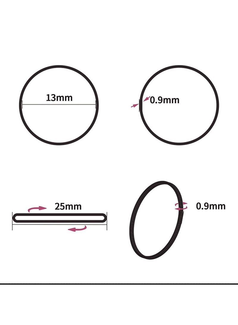 VIUAUAX شريط مطاطي لرباط شعر الأطفال برباط مطاطي لشعر الأطفال ربطة شعر ضفيرة ضفيرة جلدية عالية المرونة متينة مضادة للشيخوخةعصابات مطاطية صغيرة مرنة ناعمة لضفائر شعر الأطفال - Image 5