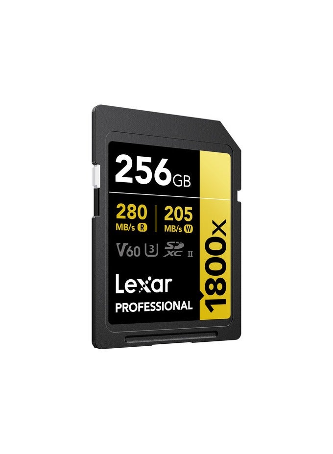 Lexar 256GB Professional 1800x UHS-II SDXC Memory Card - Image 2