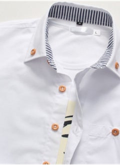 Generic Slim Version Handsome Standing Collar Short-sleeved Jacket Men White  - Image 2