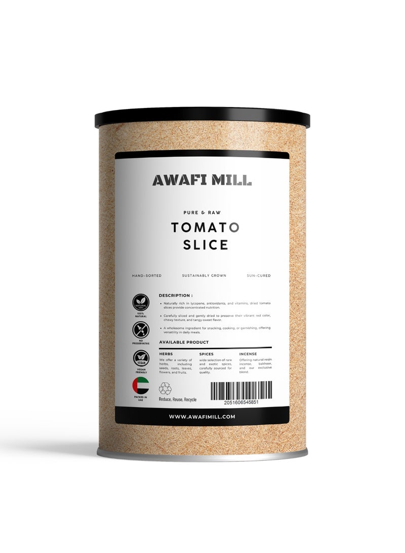 AWAFI MILL Dried Tomato Slices | Sun-Ripened Slices for Trail Mixes & Pantry Meal Prep - 100 g | 3.5 Oz - Image 1