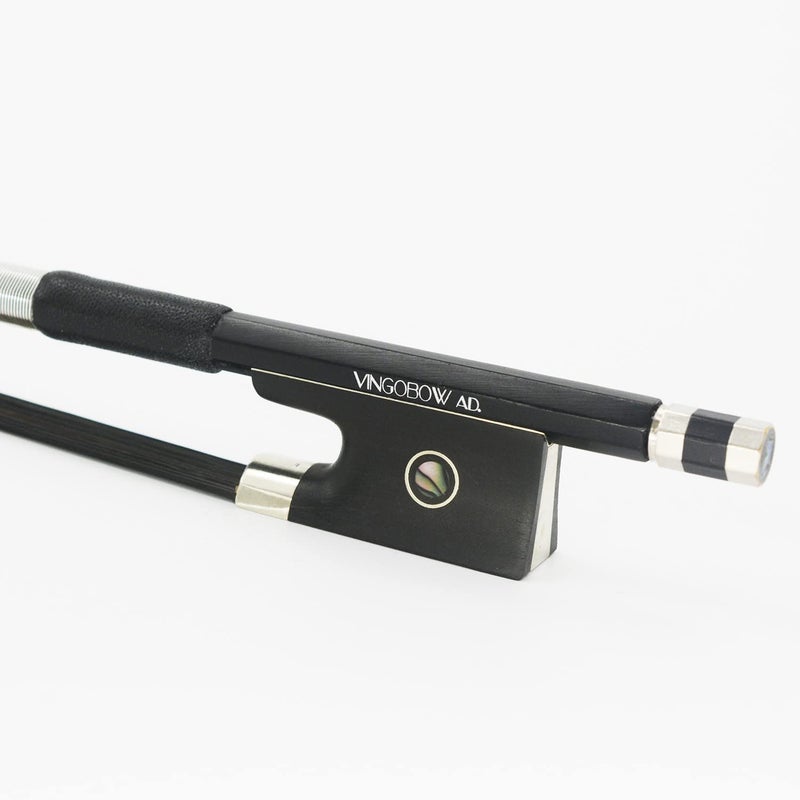 VINGOBOW 4/4 Size Natural Black Mongolia Horse Hair Carbon Fiber Violin Bow - Image 1