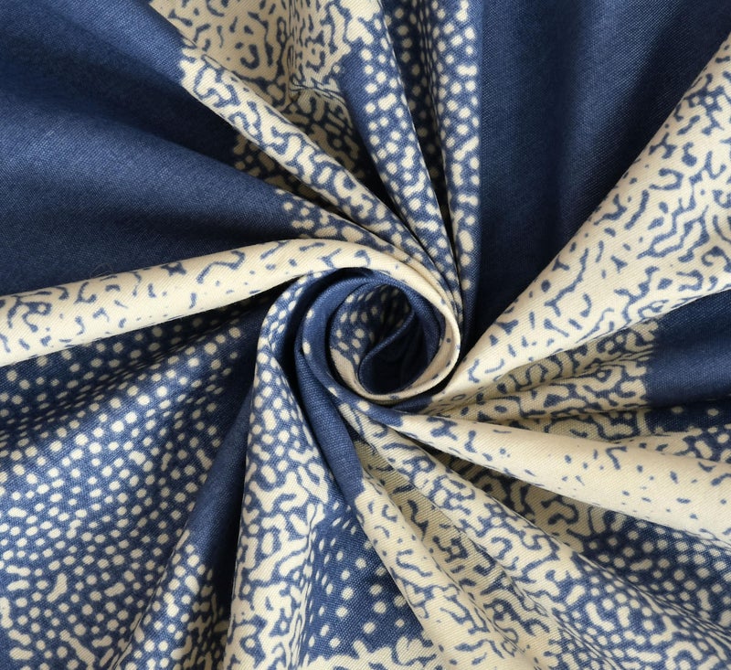 BLUSH & BLOOM Super Soft Cotton Feel All Round Elastic Fitted Single Bedsheet with 1 Pillow Cover-36 x 72 x 8 Inches, 92 cm x 182 cm x 20 cm-Blue - Image 5