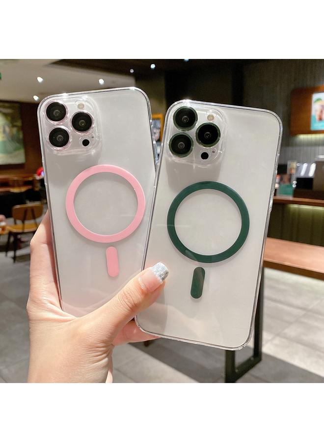 S-TOP Case For iPhone 13 MagSafe Magnetic Transparent PC + Glass Lens Film Phone Case - Image 2