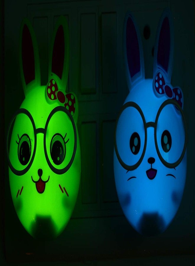 أسينشين مصباح ليلي للأطفال من أسينشن، مصباح استشعار، أرنب كاواي، مصباح بجانب سرير الطفل، جو دافئ ورومانسي (أزرق)، عبوة من قطعة واحدة - Image 4