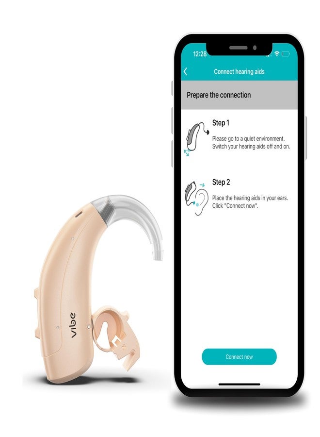 Vibe SP8 - Super Powerful Behind the Ear Hearing Aid, Automatic Noise Reduction, Frequency Adjustment, Sound Balance, Multi Directionality With App Control, Nationwide Remote Fitting Assistance. - Image 1