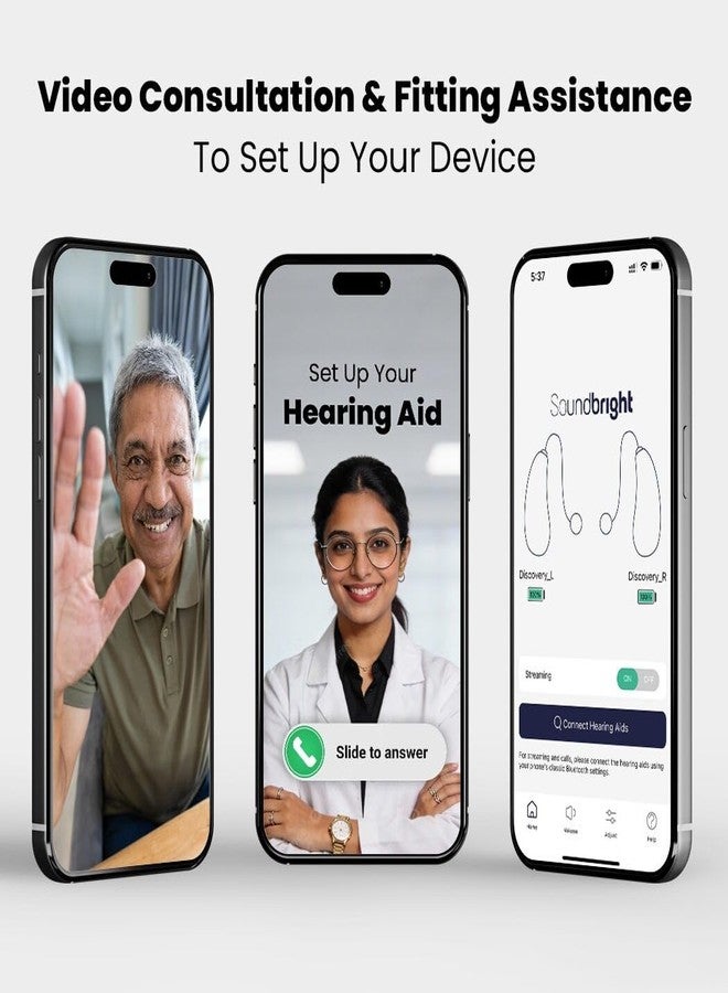 Vibe SP8 - Super Powerful Behind the Ear Hearing Aid, Automatic Noise Reduction, Frequency Adjustment, Sound Balance, Multi Directionality With App Control, Nationwide Remote Fitting Assistance. - Image 2