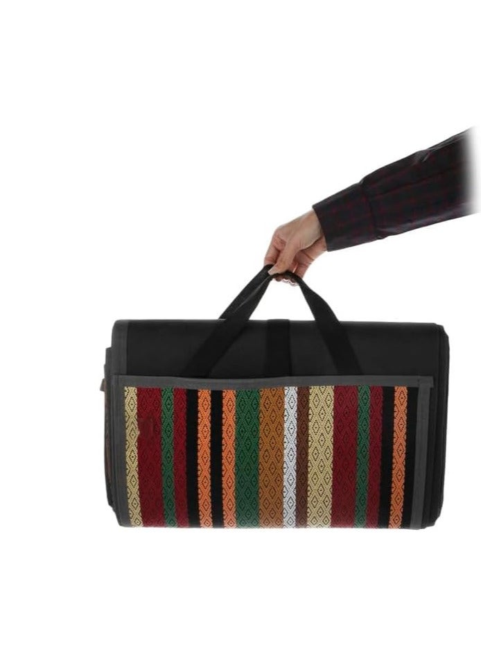 GO2CAMPS حصيرة تخييم قابلة للطي (2x3 متر) سجادة نزهة خارجية مقاومة للماء | حصيرة سفر | حصيرة سدو | حصيرة مجلس | حصيرة تخييم خارجية | سجادة تخييم | حصيرة شاطئ | سجادة سدو | حصيرة نزهة متعددة الألوان - Image 4