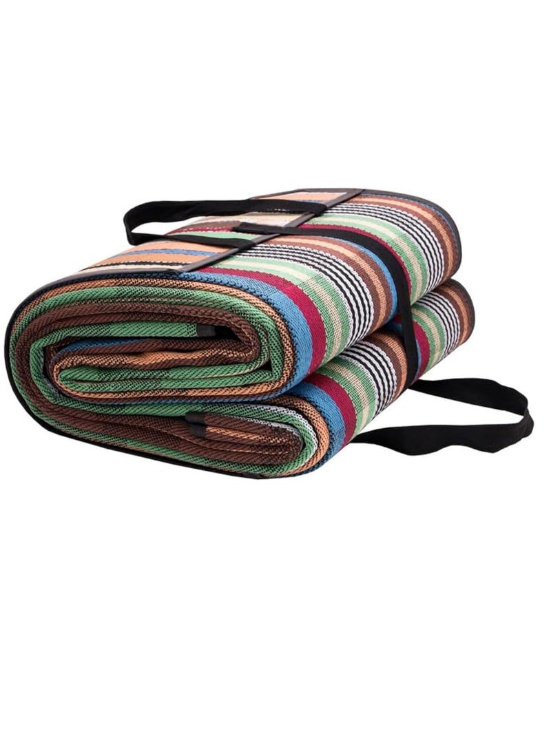 GO2CAMPS حصيرة تخييم قابلة للطي (2x3 متر) سجادة نزهة خارجية مقاومة للماء | حصيرة سفر | حصيرة سدو | حصيرة مجلس | حصيرة تخييم خارجية | سجادة تخييم | حصيرة شاطئ | سجادة سدو | حصيرة نزهة متعددة الألوان - Image 1