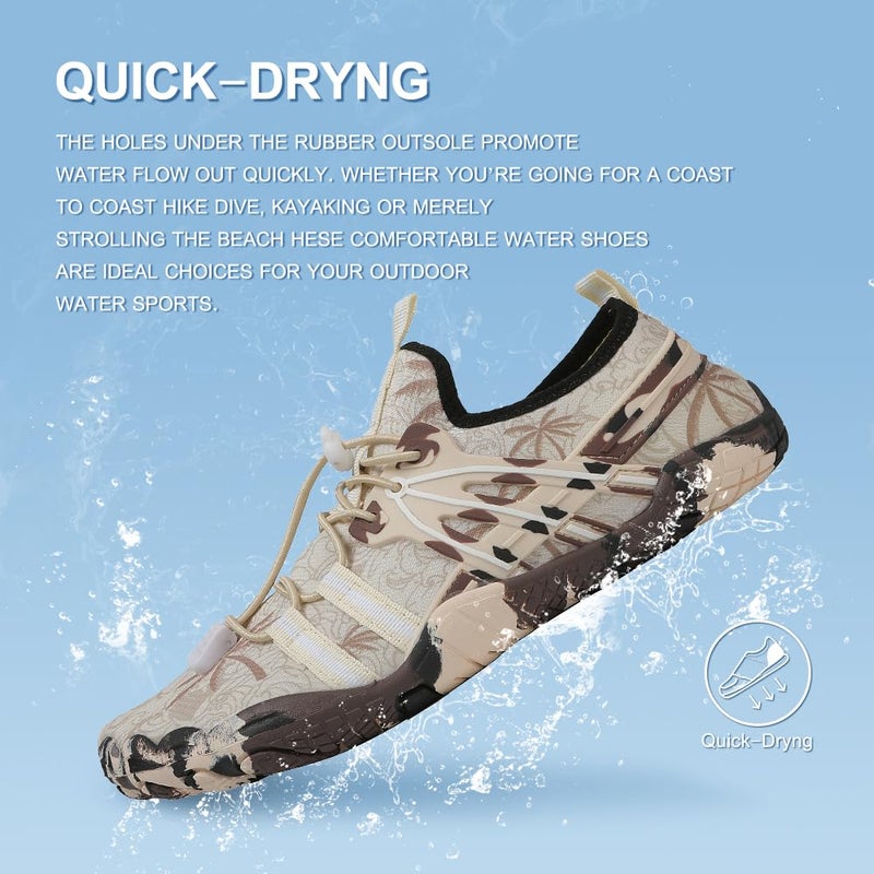 ziitop Water Shoes for Women Men Beach Shoe Women Swim Pool River Barefoot Shoes Quick Dry Slip-on for Pool Beach Surf Water Park Yoga - Image 5