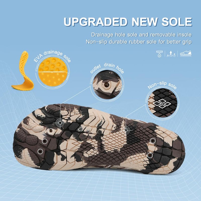 ziitop Water Shoes for Women Men Beach Shoe Women Swim Pool River Barefoot Shoes Quick Dry Slip-on for Pool Beach Surf Water Park Yoga - Image 4