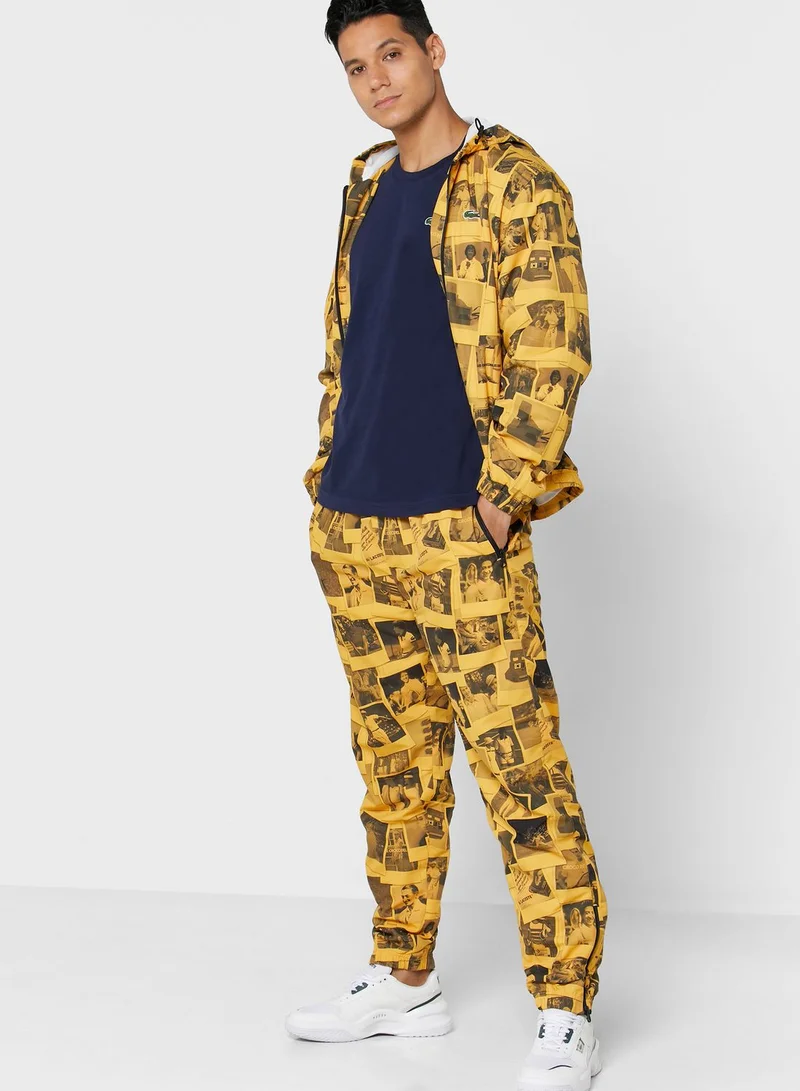 LACOSTE Printed Trackpants