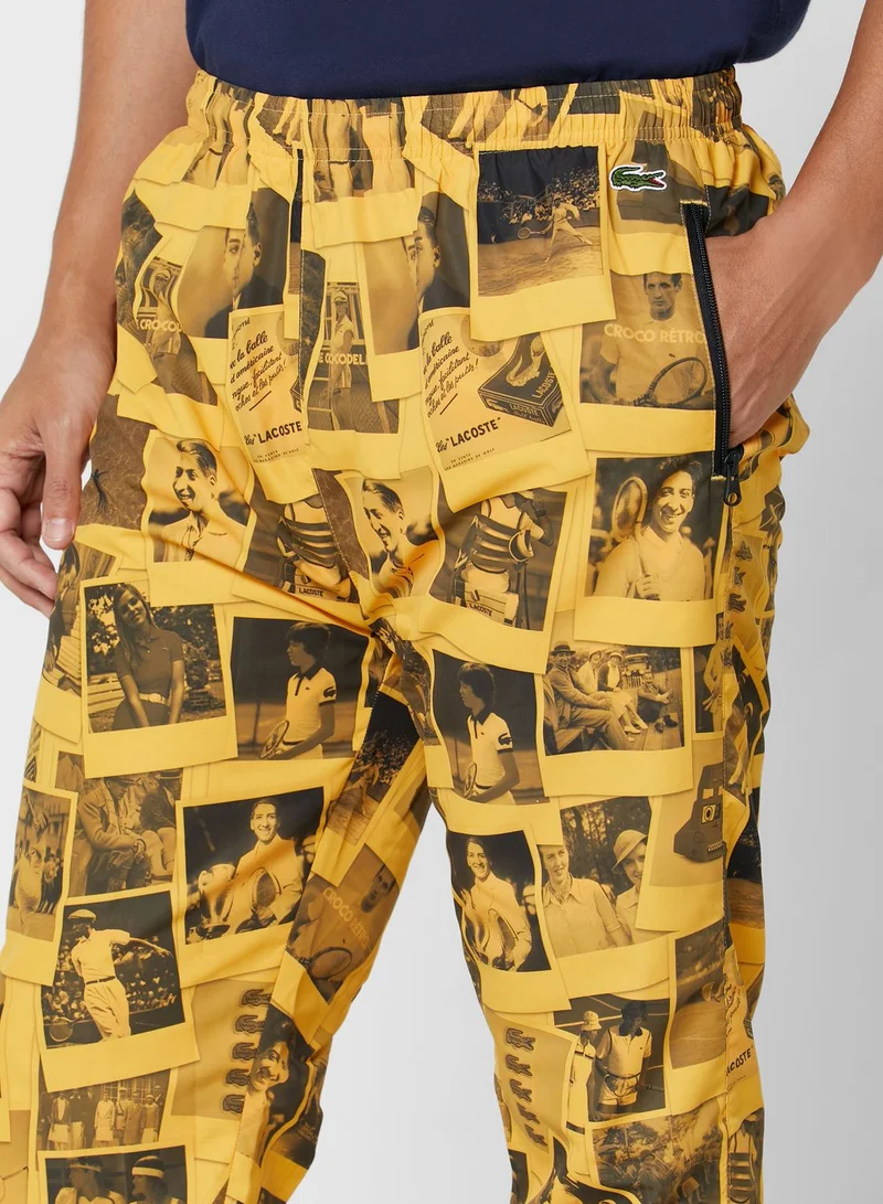 LACOSTE Printed Trackpants