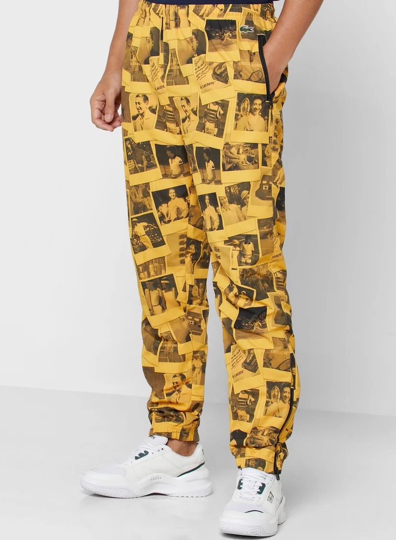 LACOSTE Printed Trackpants