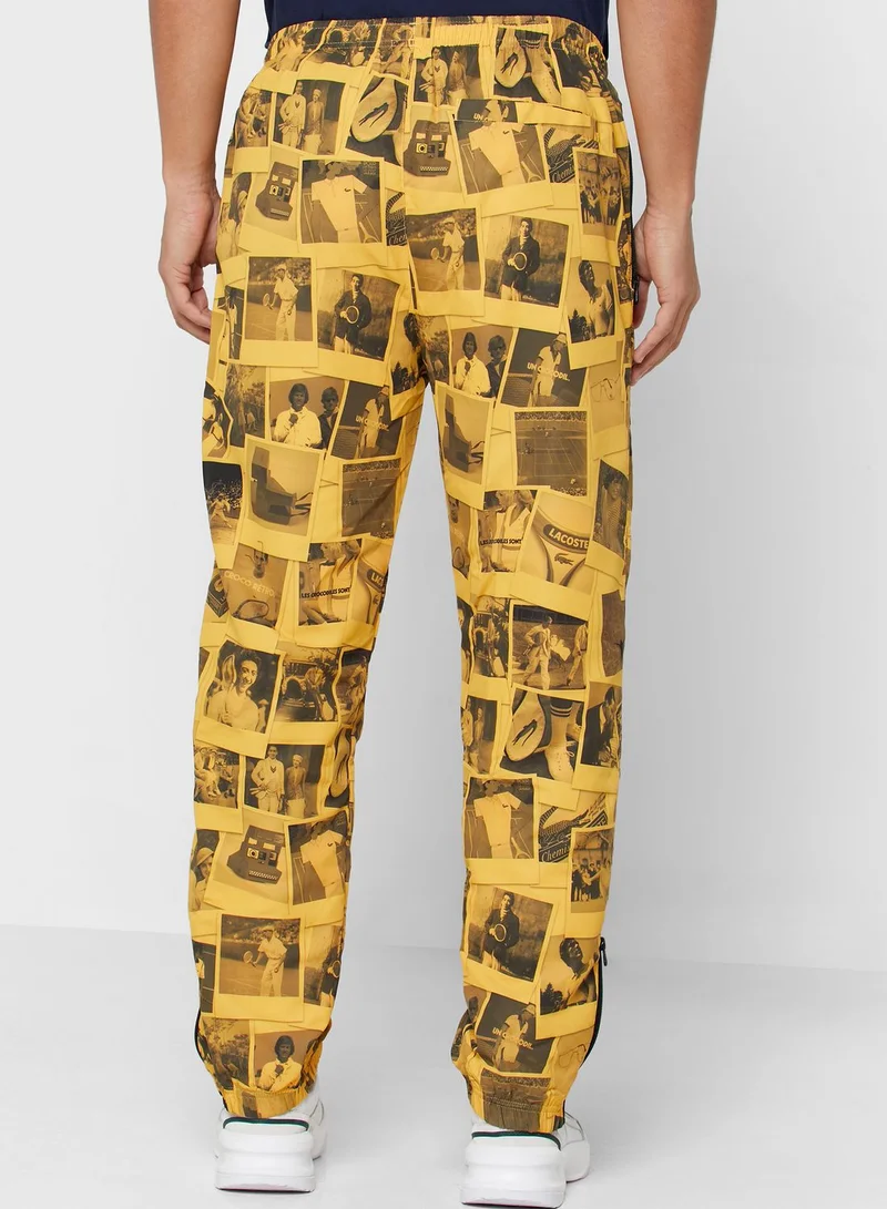 LACOSTE Printed Trackpants
