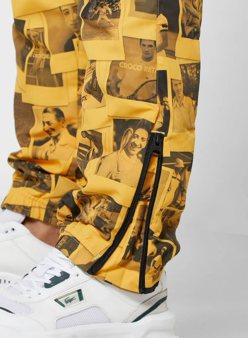 LACOSTE Printed Trackpants