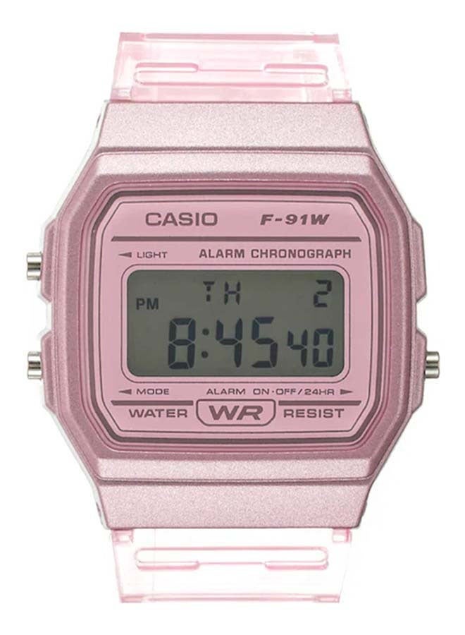Casio F-91WS-4DF Women's Youth Digital Watch, 46 mm, Pink - Image 2