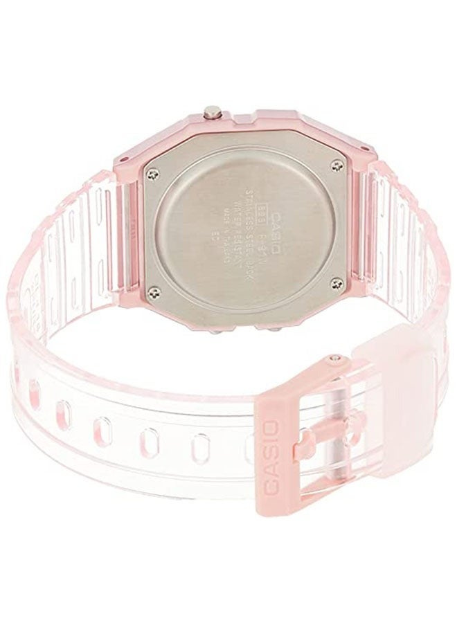 Casio F-91WS-4DF Women's Youth Digital Watch, 46 mm, Pink - Image 4