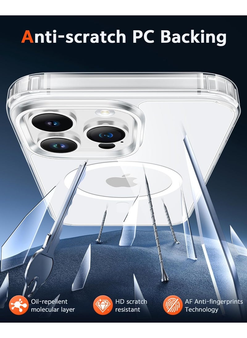 Mismo Magsafe Case for iPhone 12 Pro Max, Non-Yellowing Shockproof Phone Bumper Cover, Anti-Scratch Clear Back (Clear) - Image 4