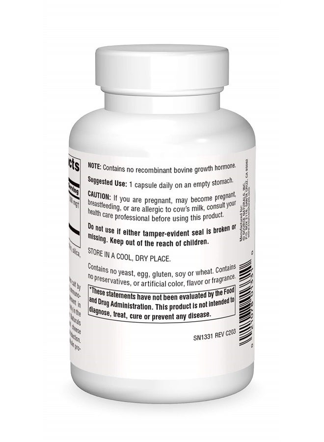 Source Naturals كولستروم يحتوي على 30 في المئة من الأجسام المضادة - 120 كبسولة - Image 1