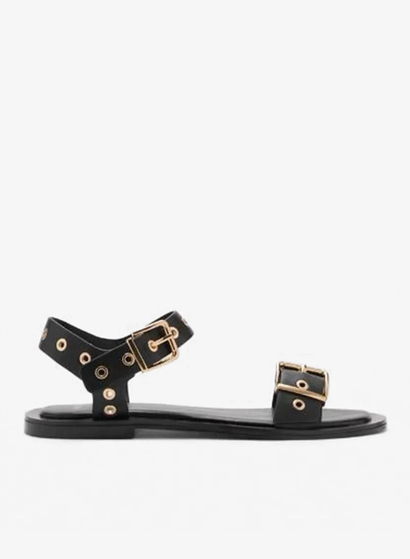 MANGO strappy sandals with eyelets