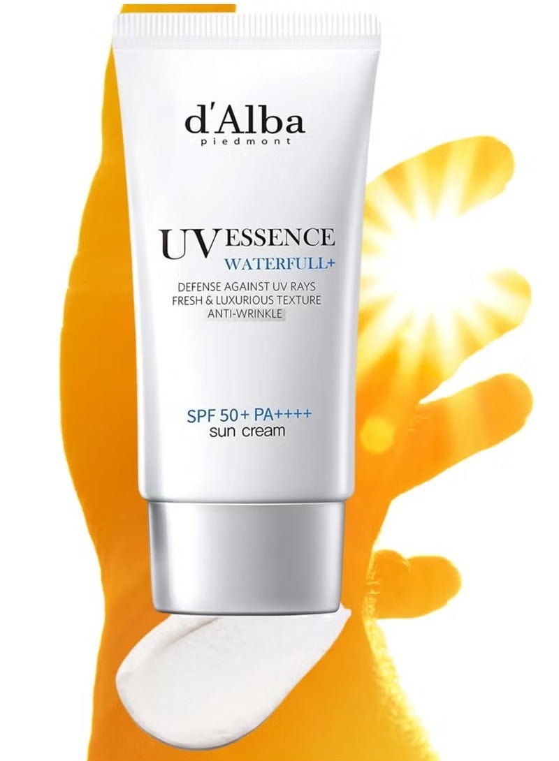 d'alba Piedmont Waterful Essence Sun Cream White Truffle Ingredients SPF50+ (White Truffle Sun Cream) - Image 1