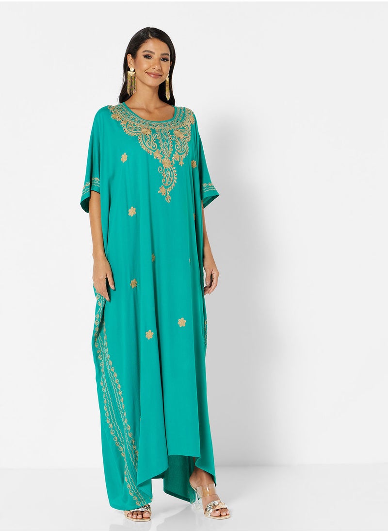 ARABIAN CLOSET EMBROIDERED KAFTAN  - Image 4
