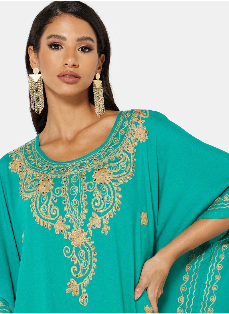 ARABIAN CLOSET EMBROIDERED KAFTAN  - Image 3