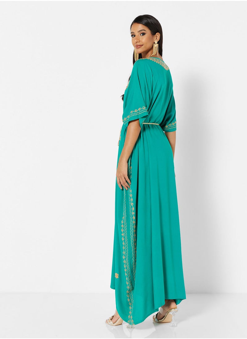 ARABIAN CLOSET EMBROIDERED KAFTAN  - Image 2