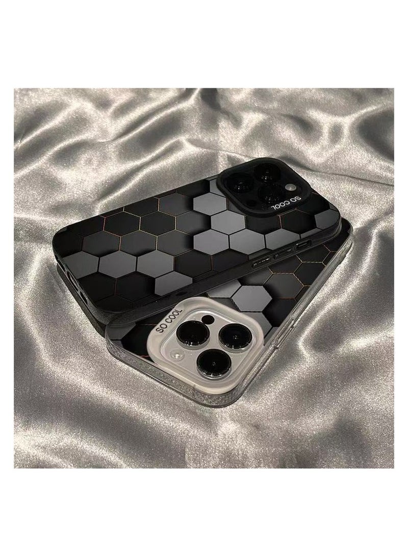 iPhone 16 Pro/16 Pro Max Case, 360 Full Body Coverage Shockproof Phone Cover, Four Corners with Anti -Fall Airbag Anti-Scratch Anti-fingerprint Case Cover(Black) - Image 2