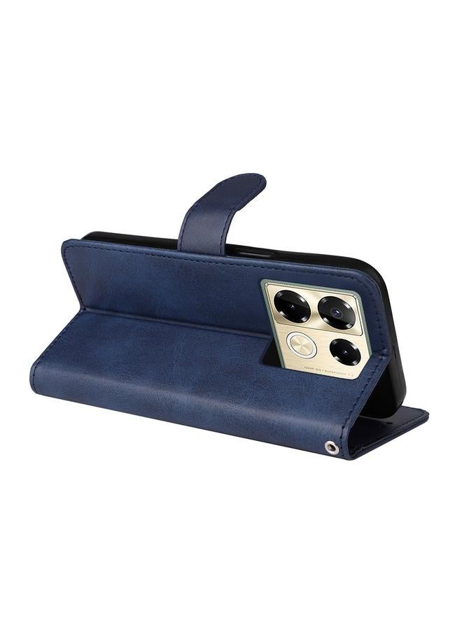 زبون جراب لهاتف Infinix Note 40 Pro 4G / 5G / Note 40 Pro+ جراب هاتف كلاسيكي من الجلد القابل للطي بملمس جلد العجل - Image 5