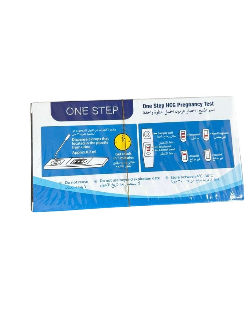 One Step  Pregnancy Test Strips, Early Home Test , for Women Home Testing Pack of 10 Test Cassettes - Image 2