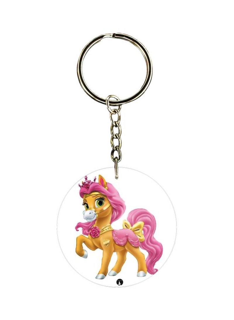 RKN Little Horse Printed Dual Sided Keychain