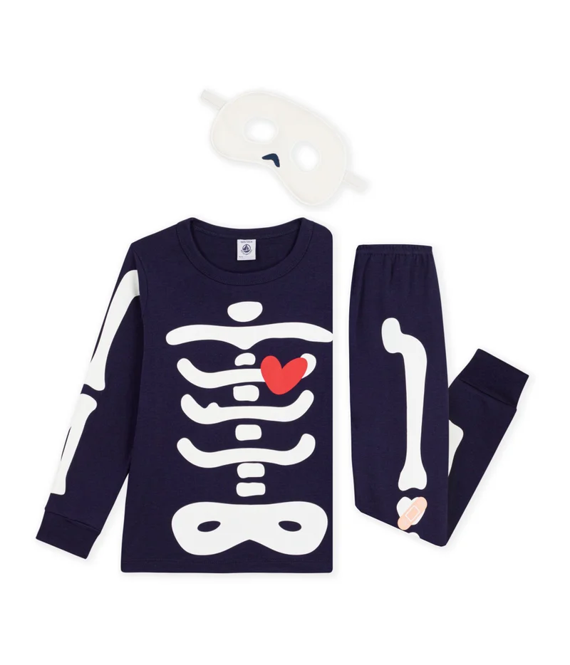 بيتي باتو Children's Cotton Skeleton Costume Pyjamas